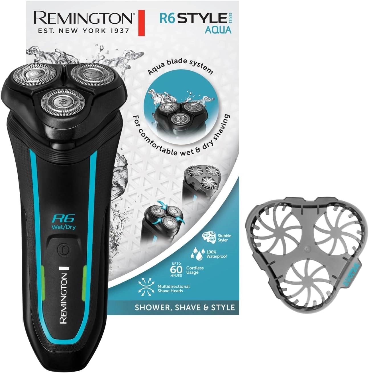 Remington R6 Style Aqua Rasierer mit Zubehör