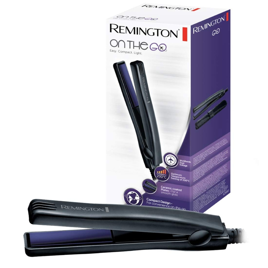 REMINGTON Mini-Haarglätter Reise Glätteisen S2880 On The Go Keramik 15cm 200°C