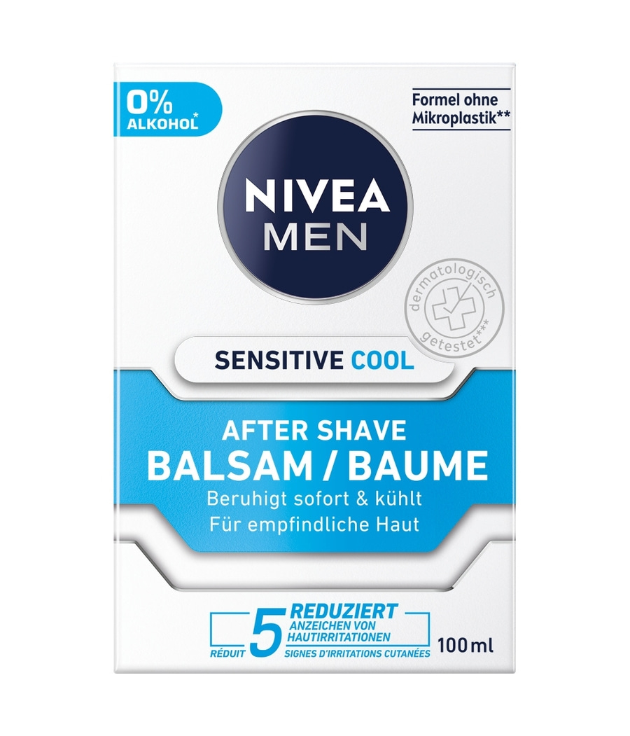 NIVEA MEN After Shave Sensitive Cool Balsam mild erfrischend 0% Alkohol 2x 100ml