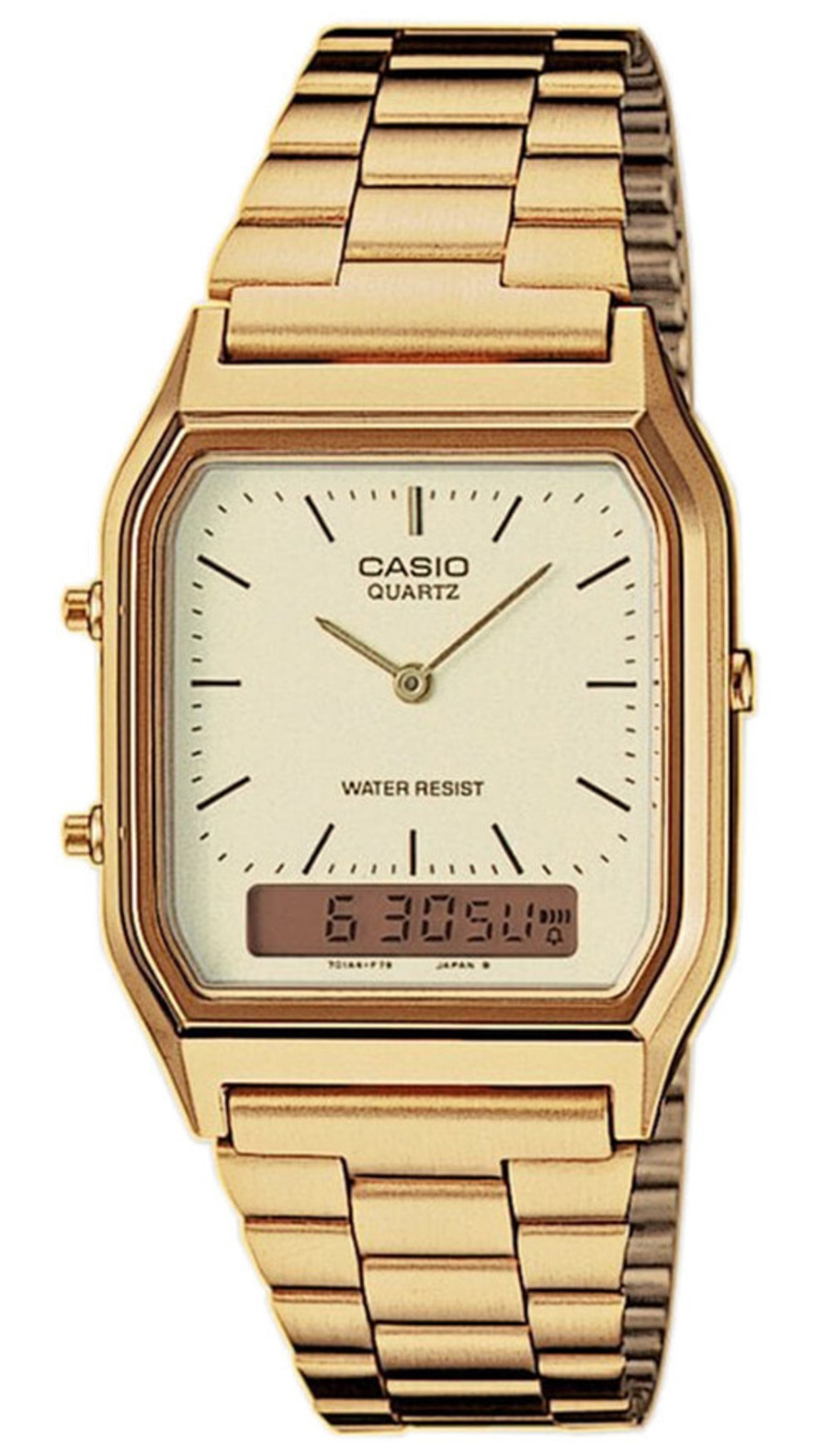 CASIO VINTAGE Chronograph AQ-230GA-9DMQYES Goldfarben Edelstahl B-WARE
