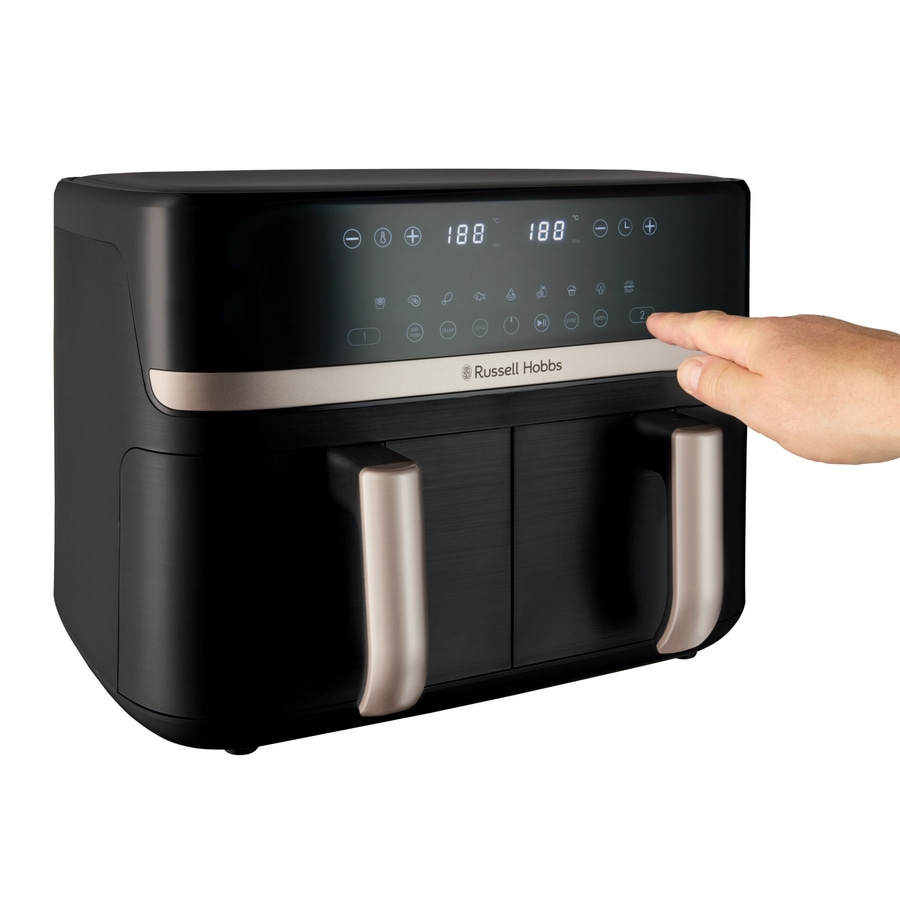 RUSSELL HOBBS Heißluftfritteuse 2 Kammern 9 L Rapid Airfryer Satisfry 27680-56