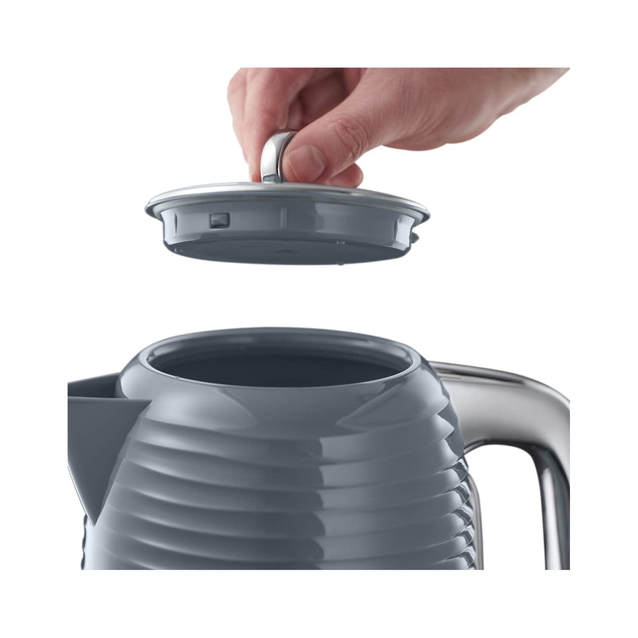 RUSSELL HOBBS Wasserkocher Inspire Grey 24363-70 2400W 1,7L Schnellkochfunktion