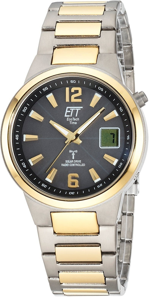 ETT Funkuhr Herren Armbanduhr Everest EGT-11468-21M Herrenuhr Titanuhr 41mm