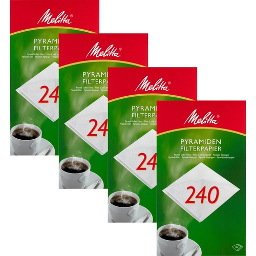 4x MELITTA Kaffeefilter Pyramiden Filterpapier PA SF 240 G