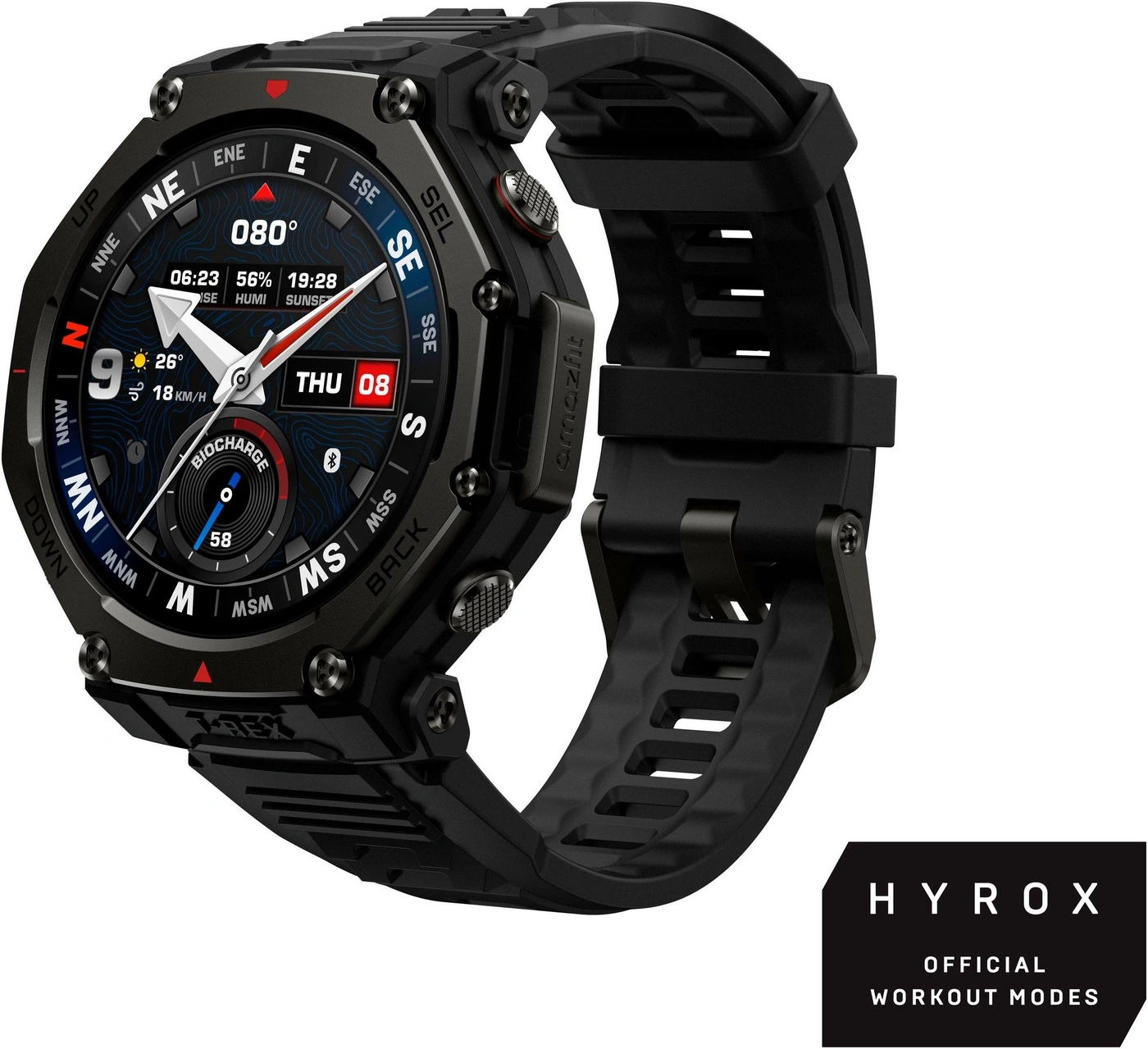 Amazfit T-Rex 3 PRO Smartwatch Tactical Black 1,5" AMOLED 3000 nits 10 ATM GPS