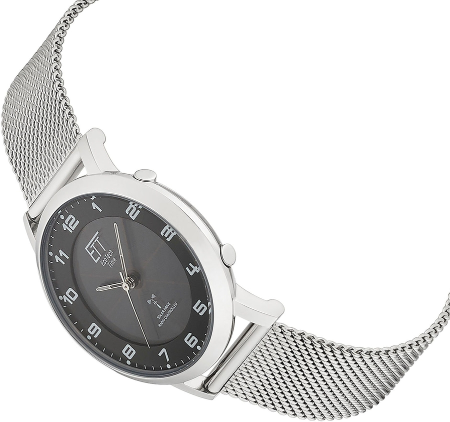 ETT Funkuhr Atacama ELS-11625-22MS 36 mm Edelstahlgehäuse Solar Drive B-WARE