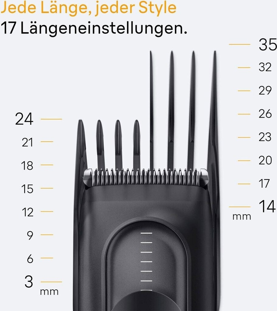 BRAUN Haar- und Bartschneider HC5530 Haarschneider Trimmaufsätze schwarz B-Ware