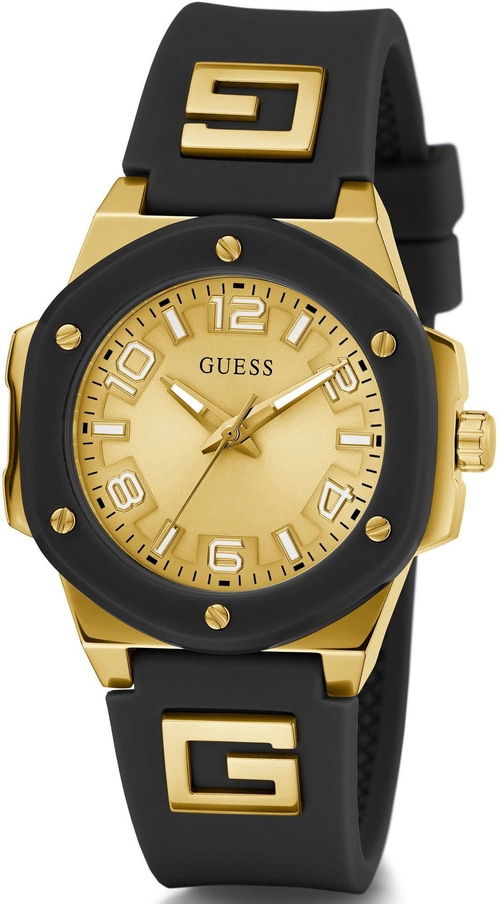 Guess Damen Armbanduhr GW0555L2 Quarz Analog 40mm Edelstahl Silikon B-WARE