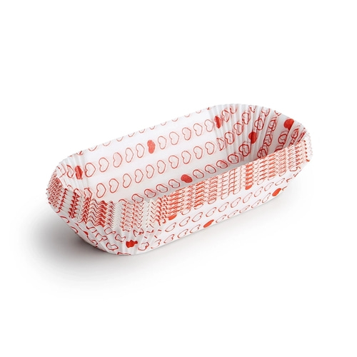 BETTY BOSSI Cake-Backpapier Herz 20 Stk.Universell anwendbar Rot Weiß NEU