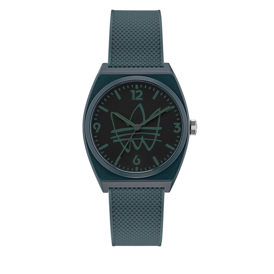 ADIDAS ORIGINALS 38 mm Quarzuhr Project Two AOST22566 Kunststoff Grün B-WARE