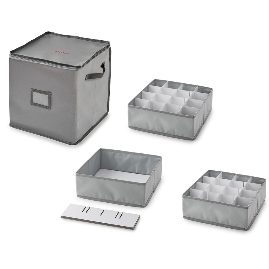 BETTY BOSSI Deko-Organizer 33x33x35 cm Aufbewahrungsbox Deko Grau