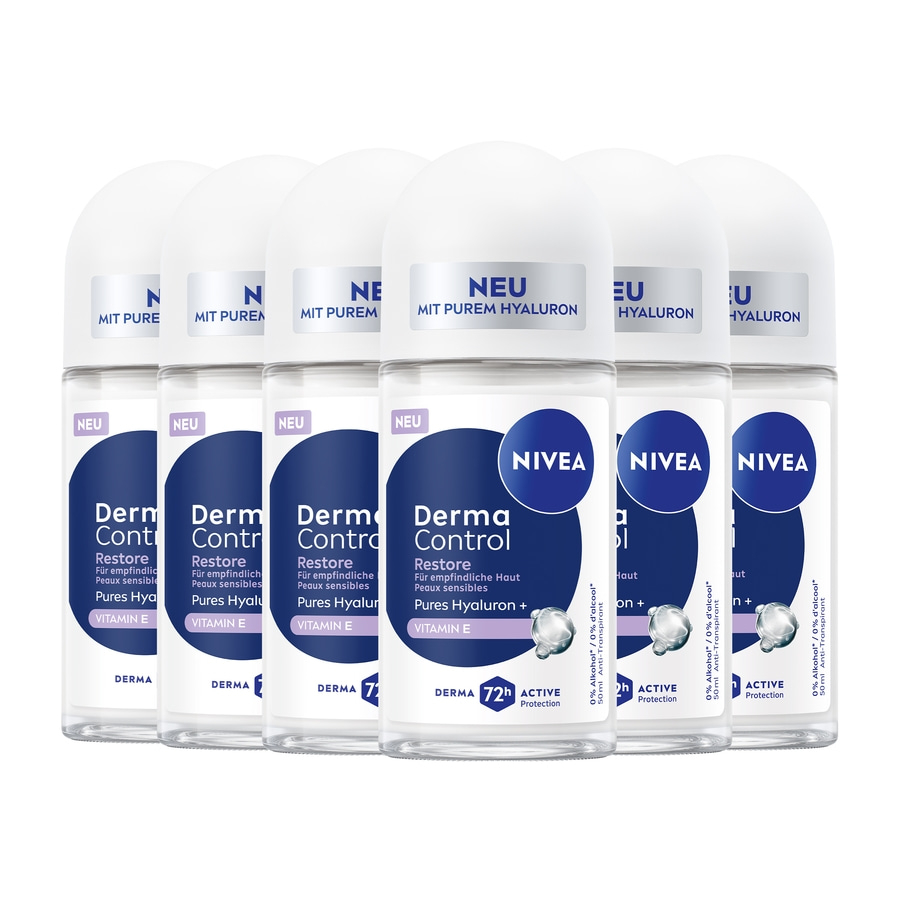 NIVEA Deodorant Roll-On Derma Control Restore 6 x 50ml