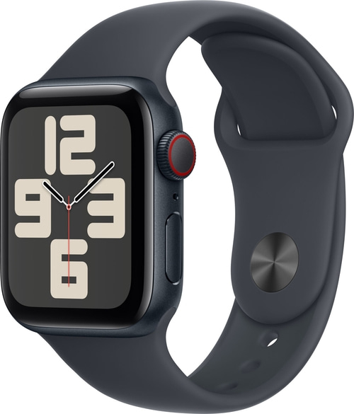 APPLE Watch SE 2024 GPS+Cell 40mm Aluminium Sportband schwarz MXGC3QF/A B-WARE
