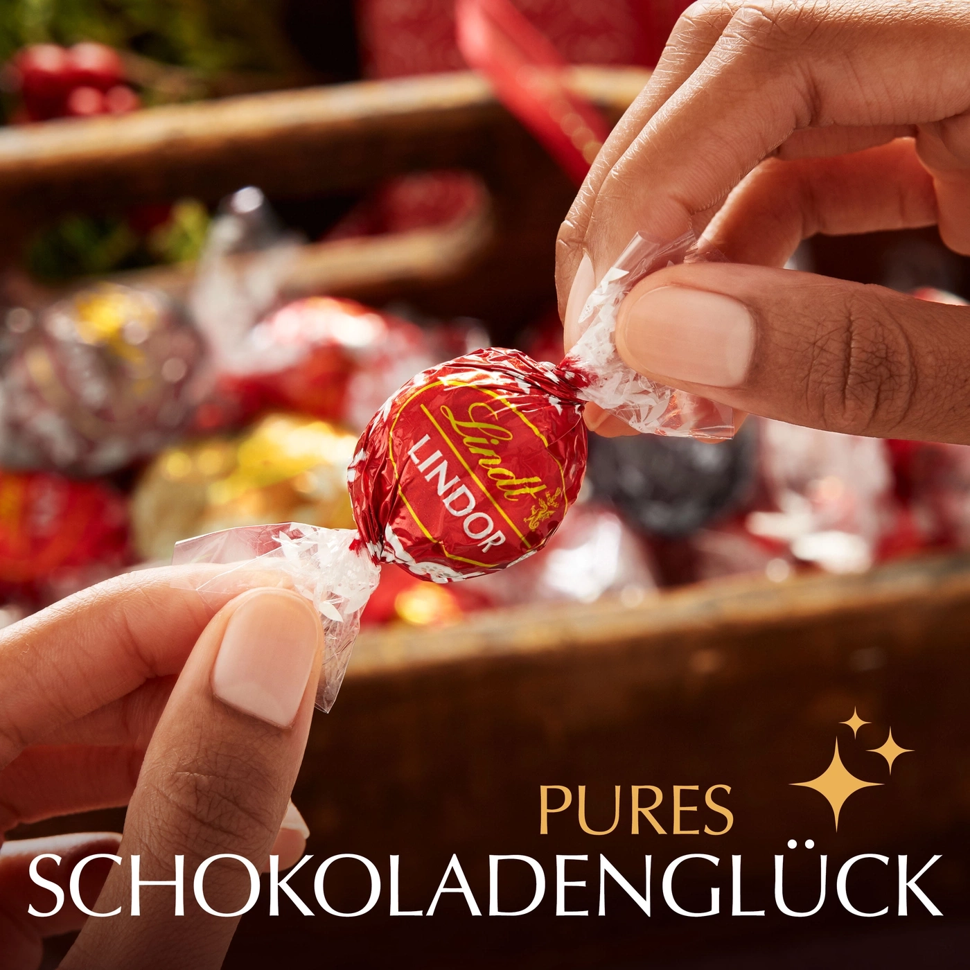 Lindt Schokoladen mit Sternen