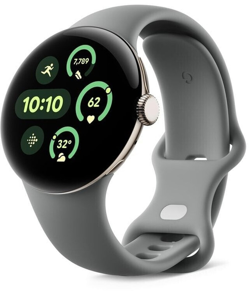 GOOGLE Pixel Watch 3 LTE Smartwatch 45 mm GPS Hazel AMOLED Display B-WARE