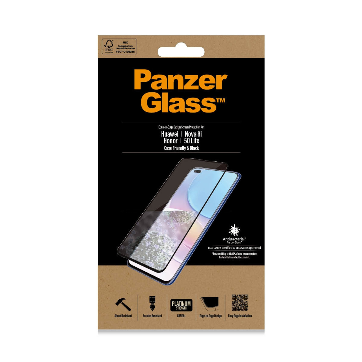 PanzerGlass™ Displayschutz Huawei Nova 8i Screen Protector Glass