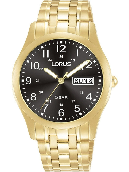 LORUS Armbanduhr Herren RXN76DX9 Quarzuhr Datumsanzeige Edelstahl 5ATM 37mm