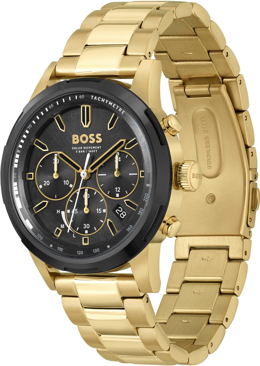 BOSS 1514033 Armbanduhr Herren Edelstahl 44 mm Analog Chronograph B-WARE