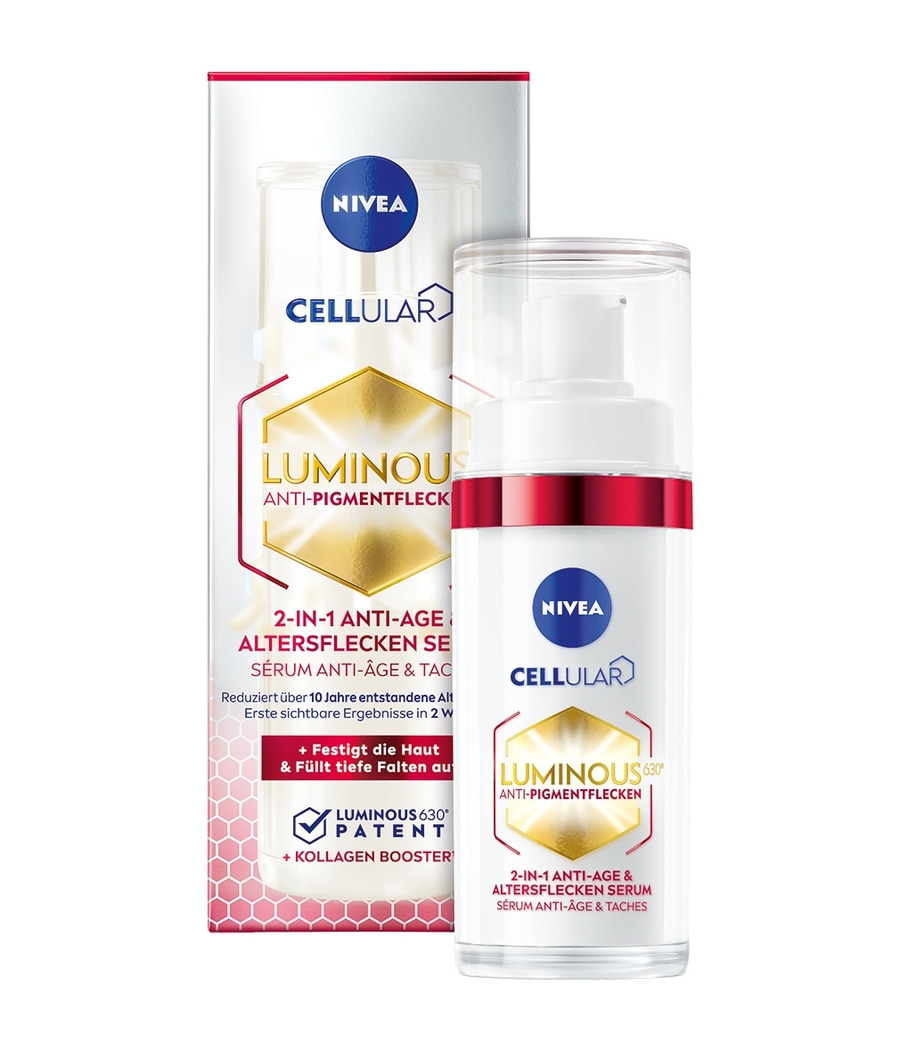 Nivea Cellular Luminous Anti-Pigmentflecken Serum, 2-in-1 Anti-Age, Hautpflege