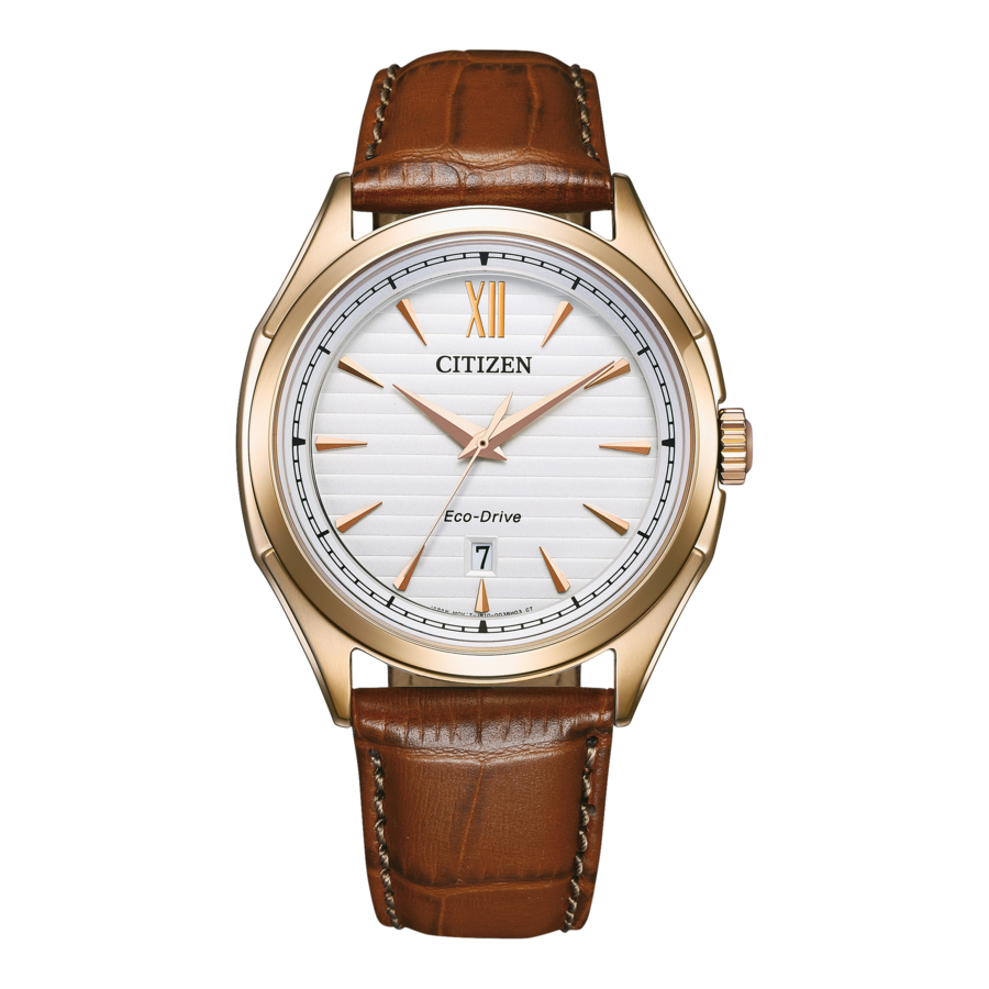 CITIZEN Herren Armbanduhr AW1753-10A Herrenuhr Lederarmband B-Ware