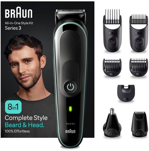 BRAUN Haar- und Bartschneider MGK3441 Barttrimmer Akku schwarz B-Ware