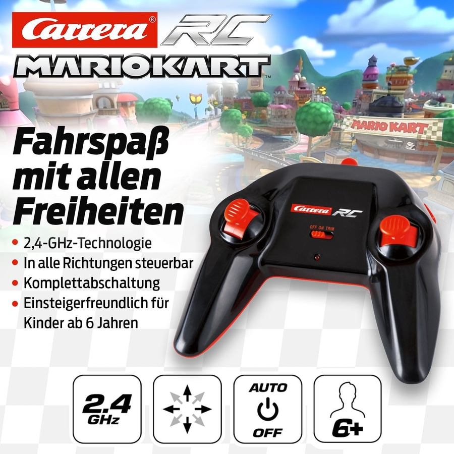 CARRERA Mario Kart Mach 8 Mario Ferngesteuertes Auto RC Auto Reenauto ab 6 NEU