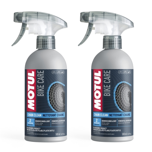 2x MOTUL "Chain Clean" Kettenreiniger 500 ml für Fahrradketten Kassetten Ritzeln