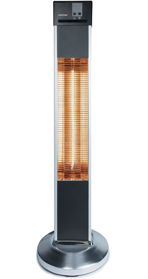 KORONA Outdoor Standheizstrahler Heizgerät Timer 2000W Carbon Heizer Heizung NEU