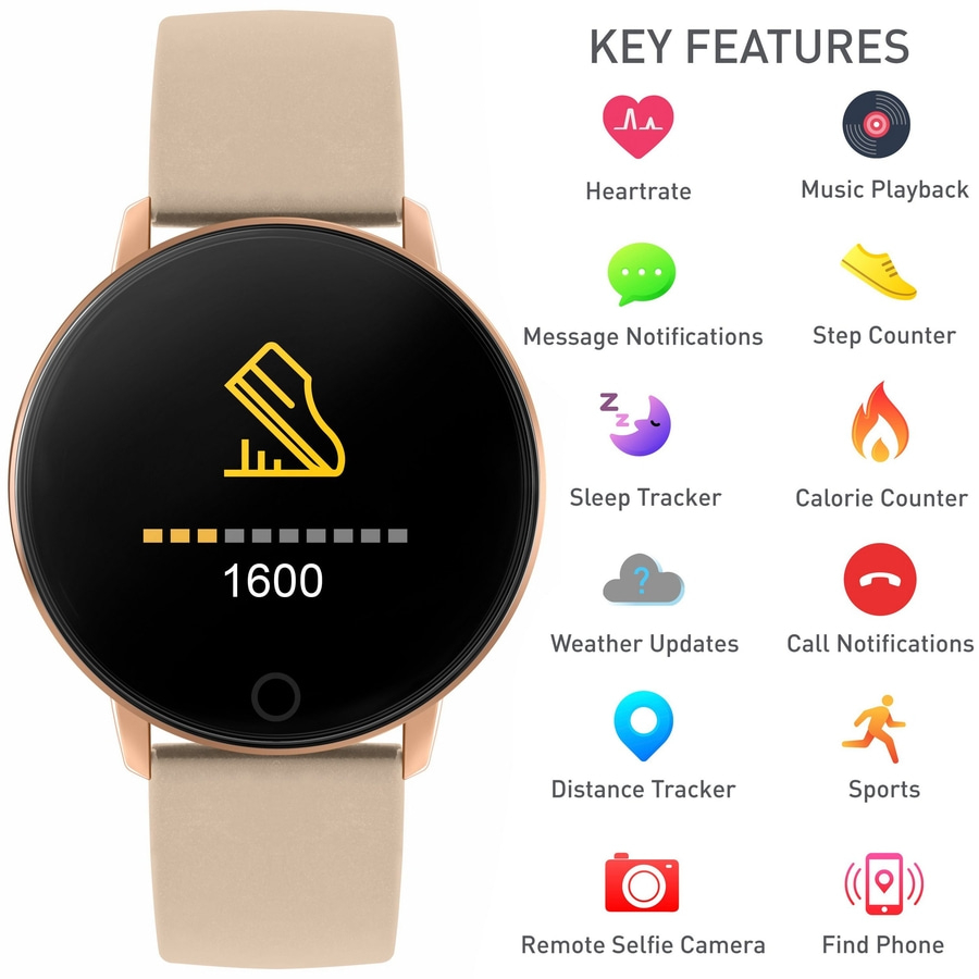 Reflex Active Damen Smartwatch Serie 5 RA05-2020 Beige Roségold B-WARE