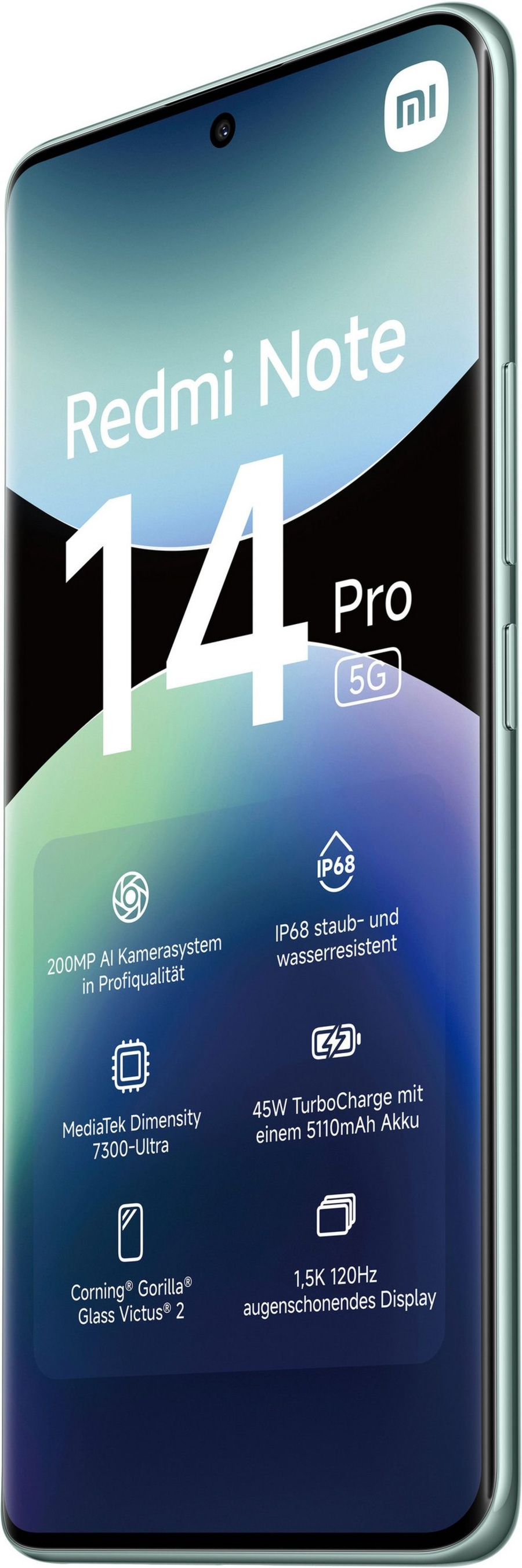 Redmi Note 14 Pro 5G mit 200MP Kamera, IP68, 45W TurboCharge und 120Hz Display