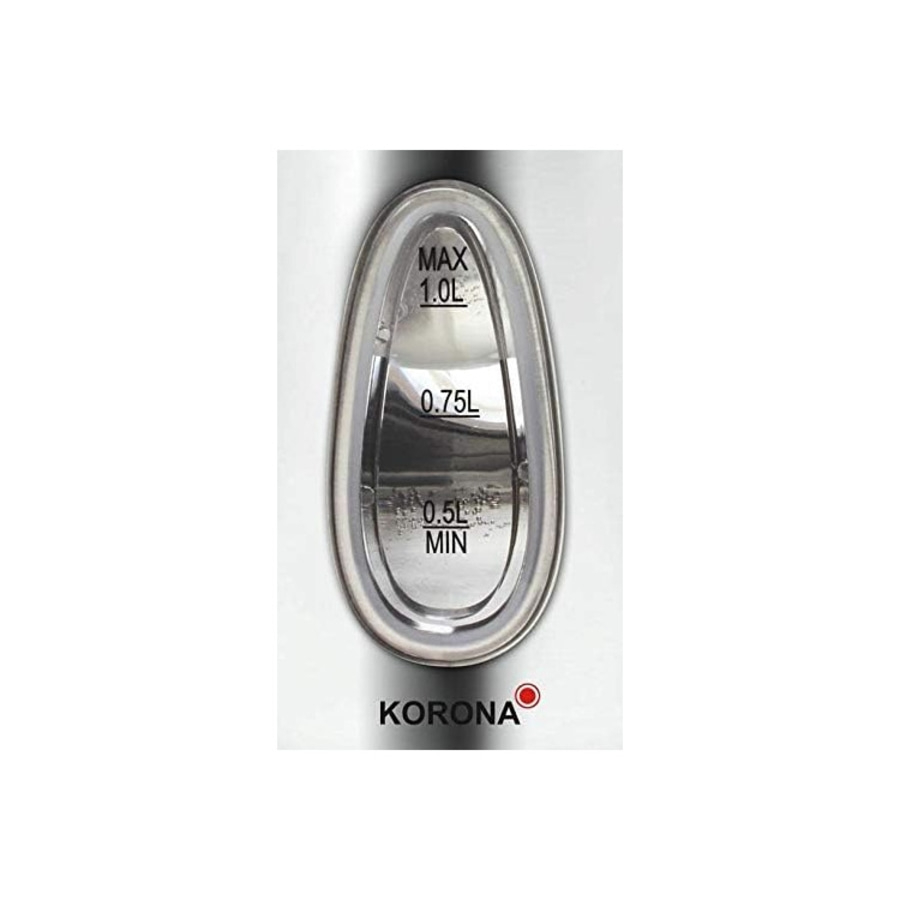 KORONA Wasserkocher 20303 kabellos Edelstahl 1 Liter 2000 Watt Basisstation NEU