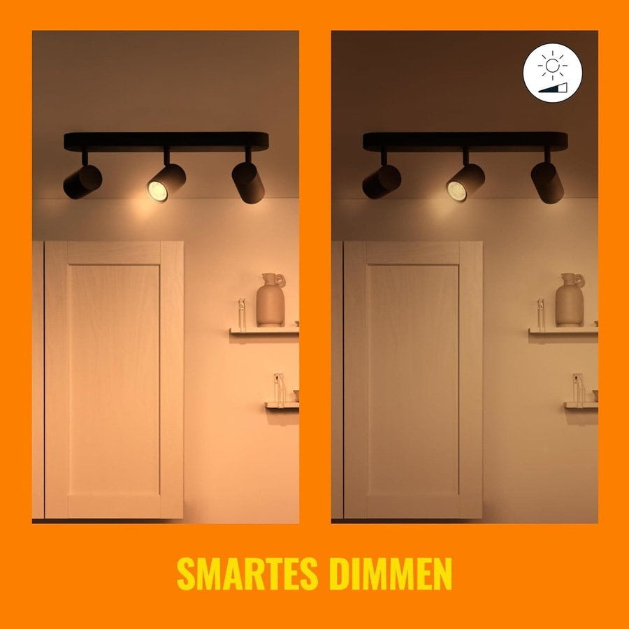 Wiz 3er LED Wand-/ Deckenspot WiFi Deckenleuchte Wandleuchte Dimmbar NEU