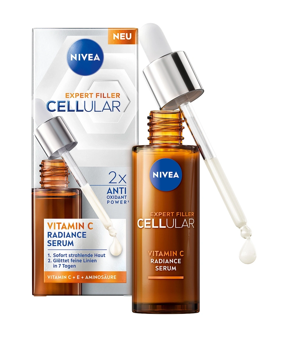 Nivea Expert Filler Cellular Vitamin C Radiance Serum mit Pipette