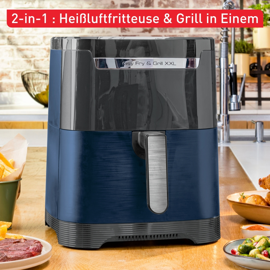 TEFAL Heißluftfritteuse Air Fryer XXL 6,5 L Fritteuse Easy Fry & Grill 1830 Watt