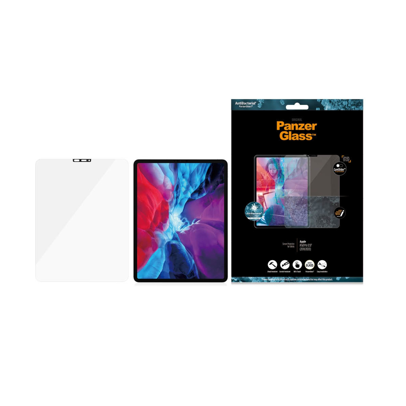 PanzerGlass™ Displayfolie iPad Pro12.9" Displayschutz Panzerfolie Glass