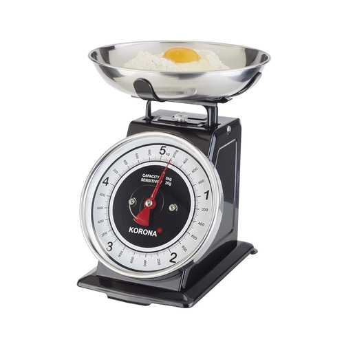 KORONA Retro-Küchenwaage TOM 76150 5kg Tragkraft Tara Funktion Display NEU