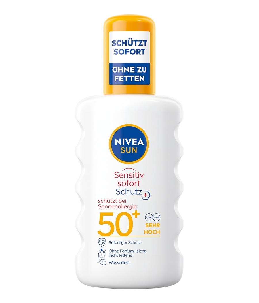NIVEA SUN Anti Sonnenallergie Spray Sensitiv sofort Schutz LSF50+ 200ml
