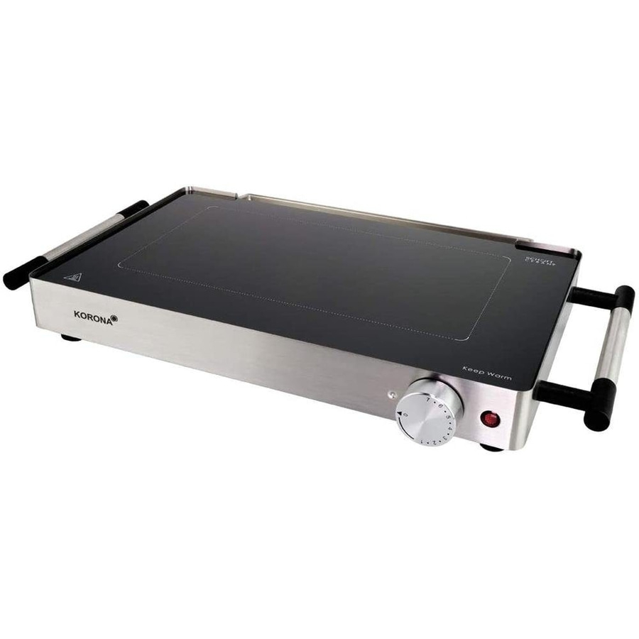 KORONA Glas-Grill 46100 Tischgrill 800W Edelstahl Warmhalteplatte schwarz NEU