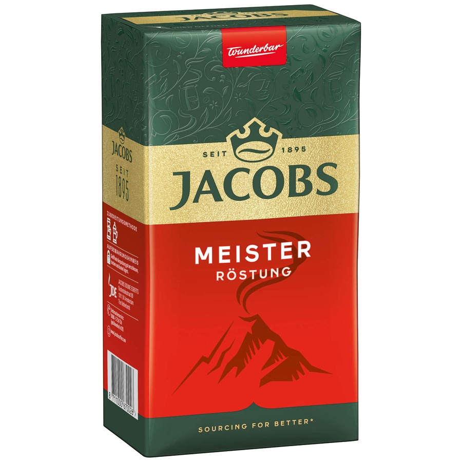 JACOBS Filterkaffee Meisterröstung 12x500g Pulver-Kaffee gemahlen Röstkaffee