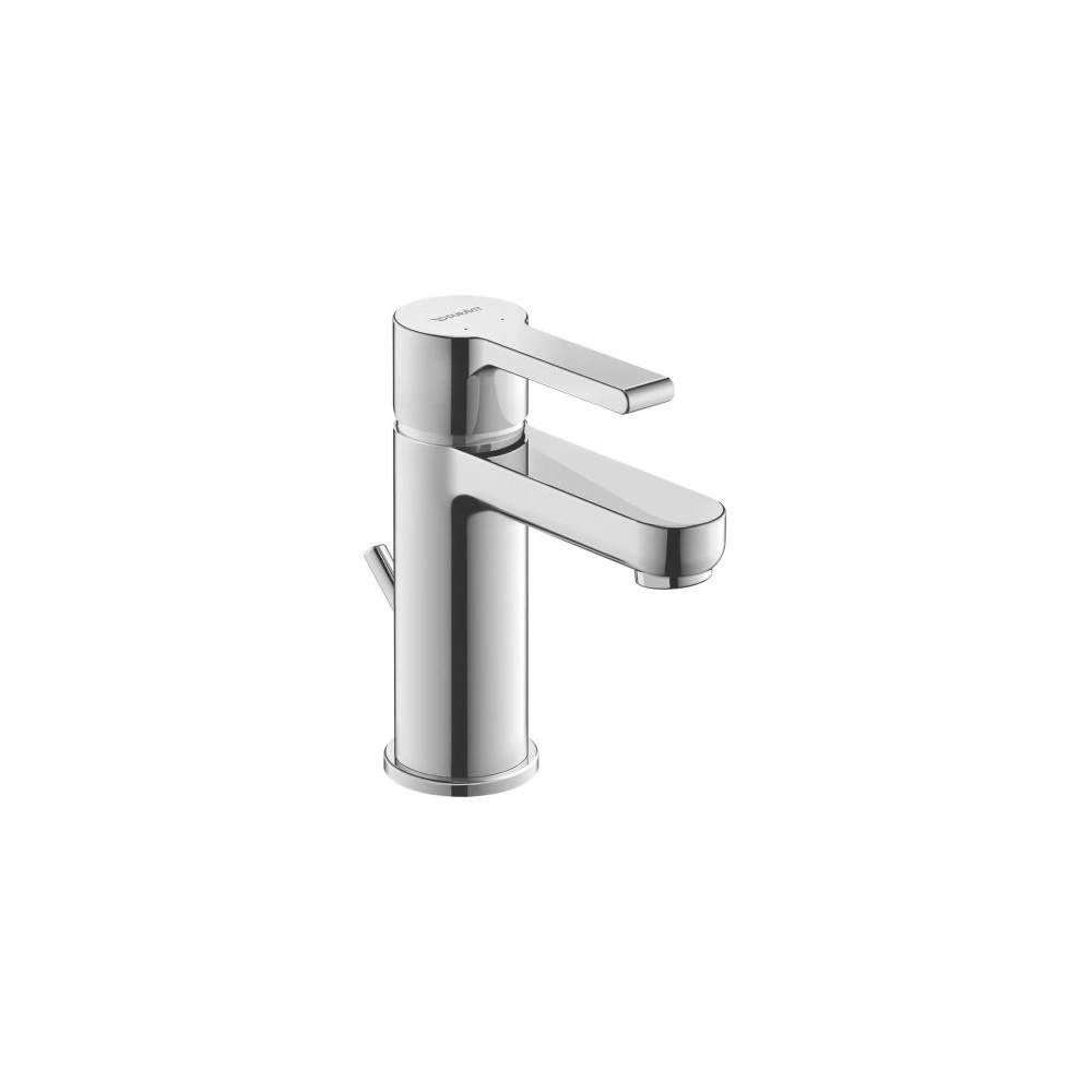Chrom-Armatur mit Hebelgriff, Duravit-Markenlogo
