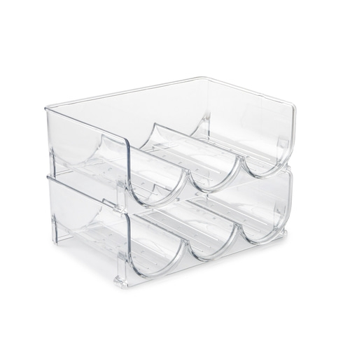 BETTY BOSSI 2er Set Flaschenregal, stapelbar für Flaschen bis 1 Liter