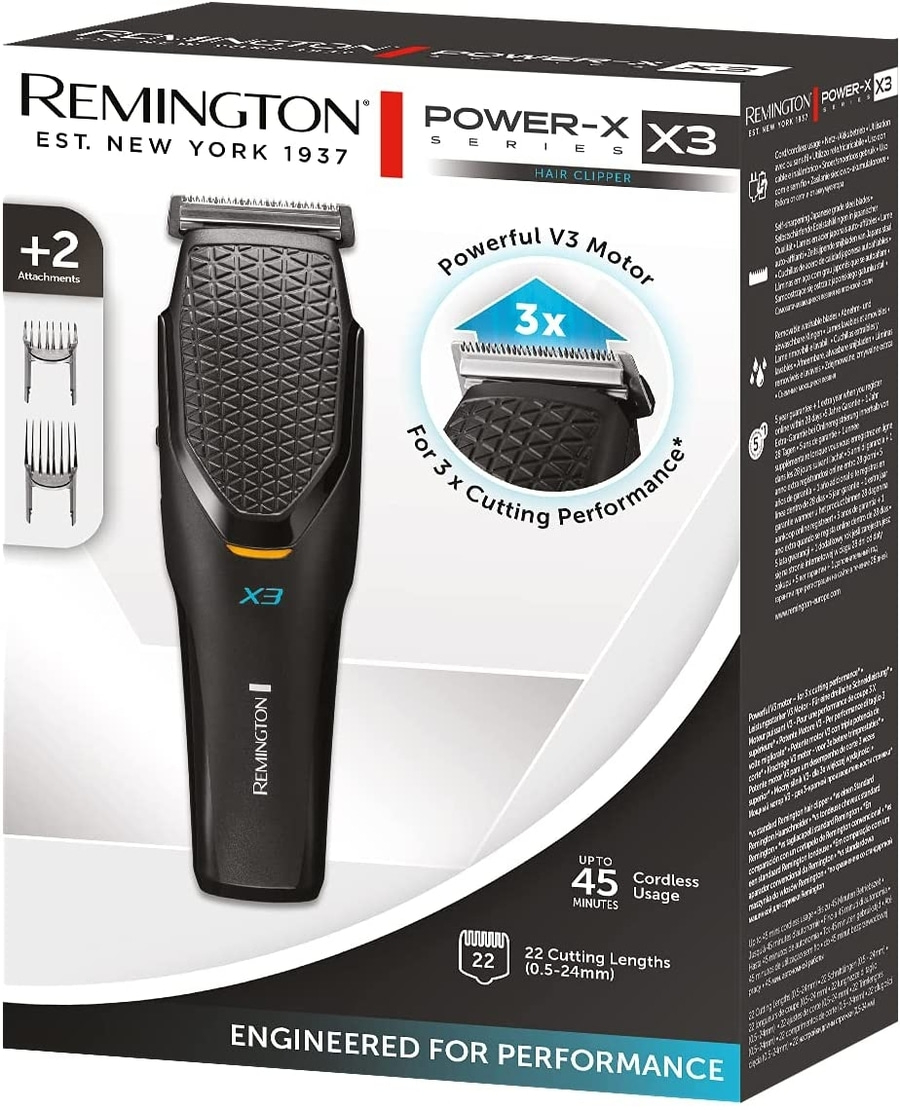 REMINGTON Haarschneider Profi X3 HC3000 Haarschneidemaschine Akku Netz Micro USB