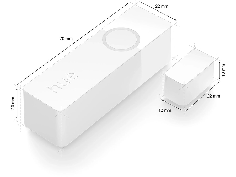PHILIPS Hue Secure Starter-Set E27 Lampe A60 2er-Pack mit Kontaktsensor weiß NEU