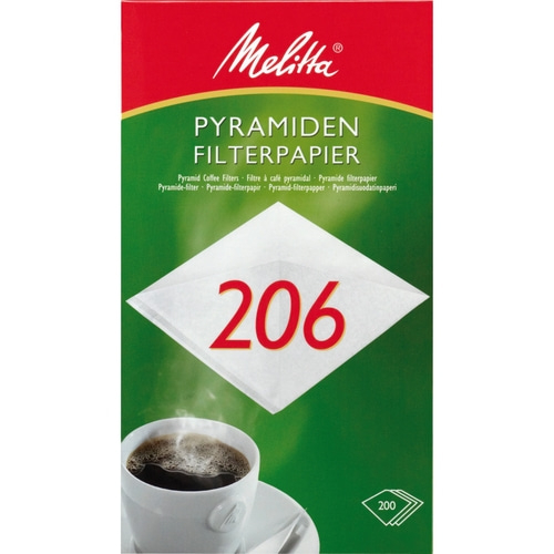 MELITTA Kaffeefilter Pyramiden Filterpapier PA SF 206 G Filter