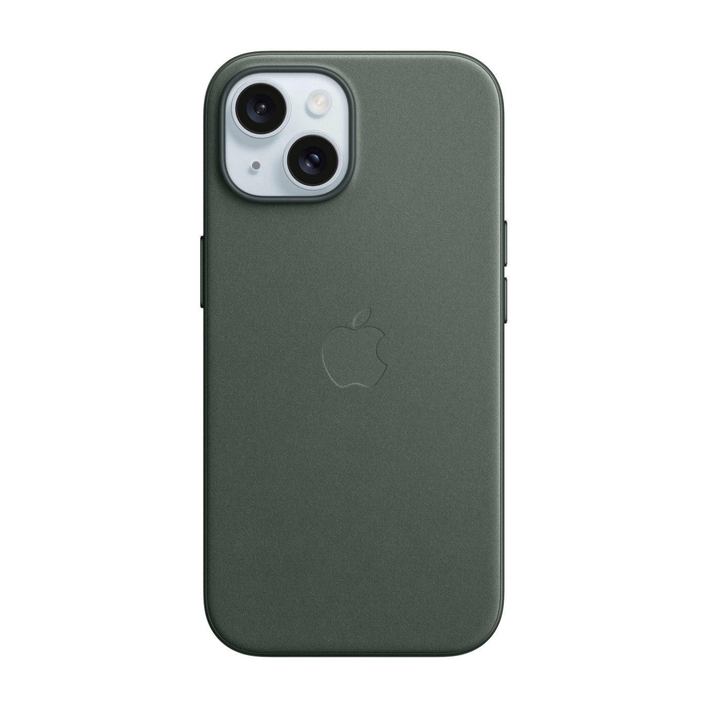 Dunkelgrüne iPhone-Hülle mit Apple-Logo und Kameraausschnitt