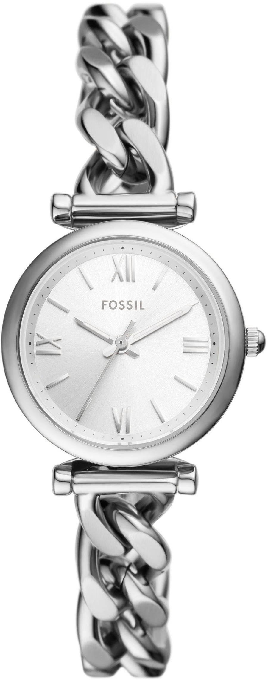 FOSSIL Damen Armbanduhr Quarzuhr CARLIE Damenuhr Uhr Edelstahl 28mm B-WARE