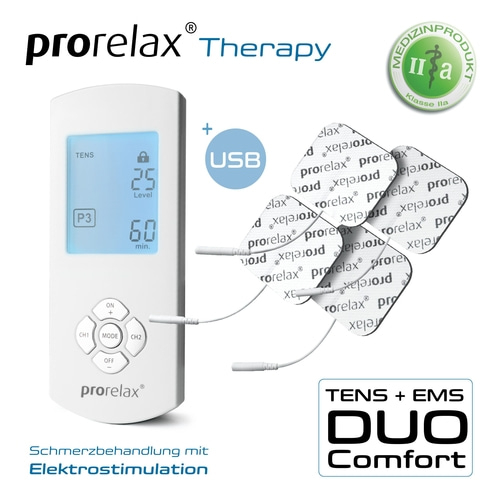 KORONA Electric Elektrostimulationsgerät prorelax TENS+EMS Duo weiß NEU