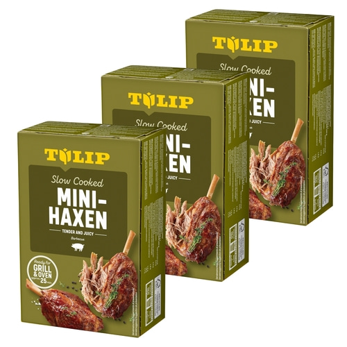 TULIP 3x Mini-Haxe 500g Vakuumverpackt und im Backofen oder Grill zubereitet