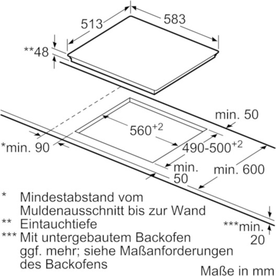 SIEMENS Elektro-Kochfeld iQ300 ET645HN17E Touch-Control 21 cm Bratzone B-WARE