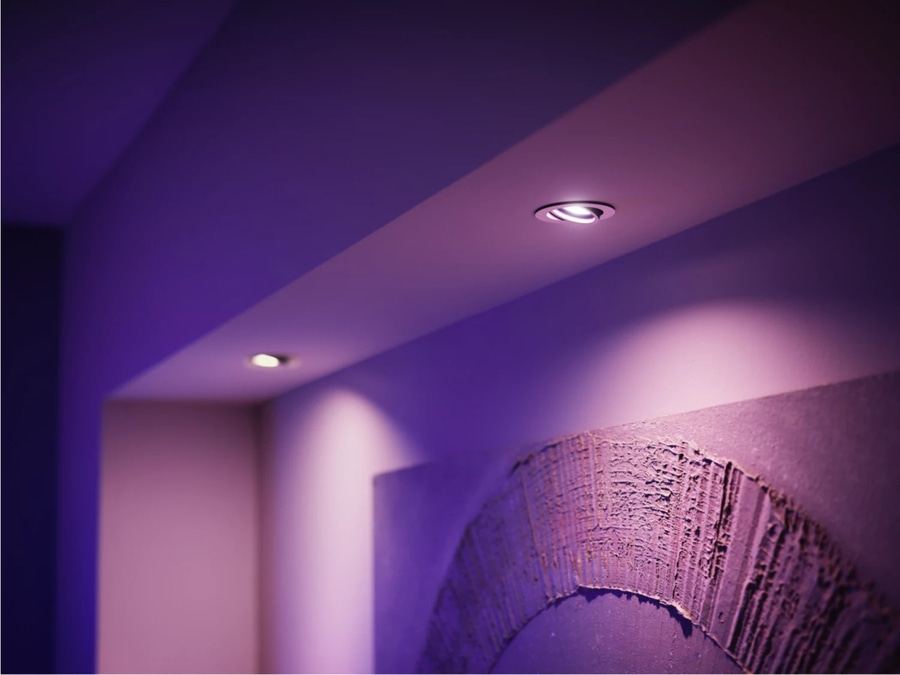 PHILIPS Hue White & Color Ambiance Starter-Set 3x GU10 Lampen + Bridge + Dimmer